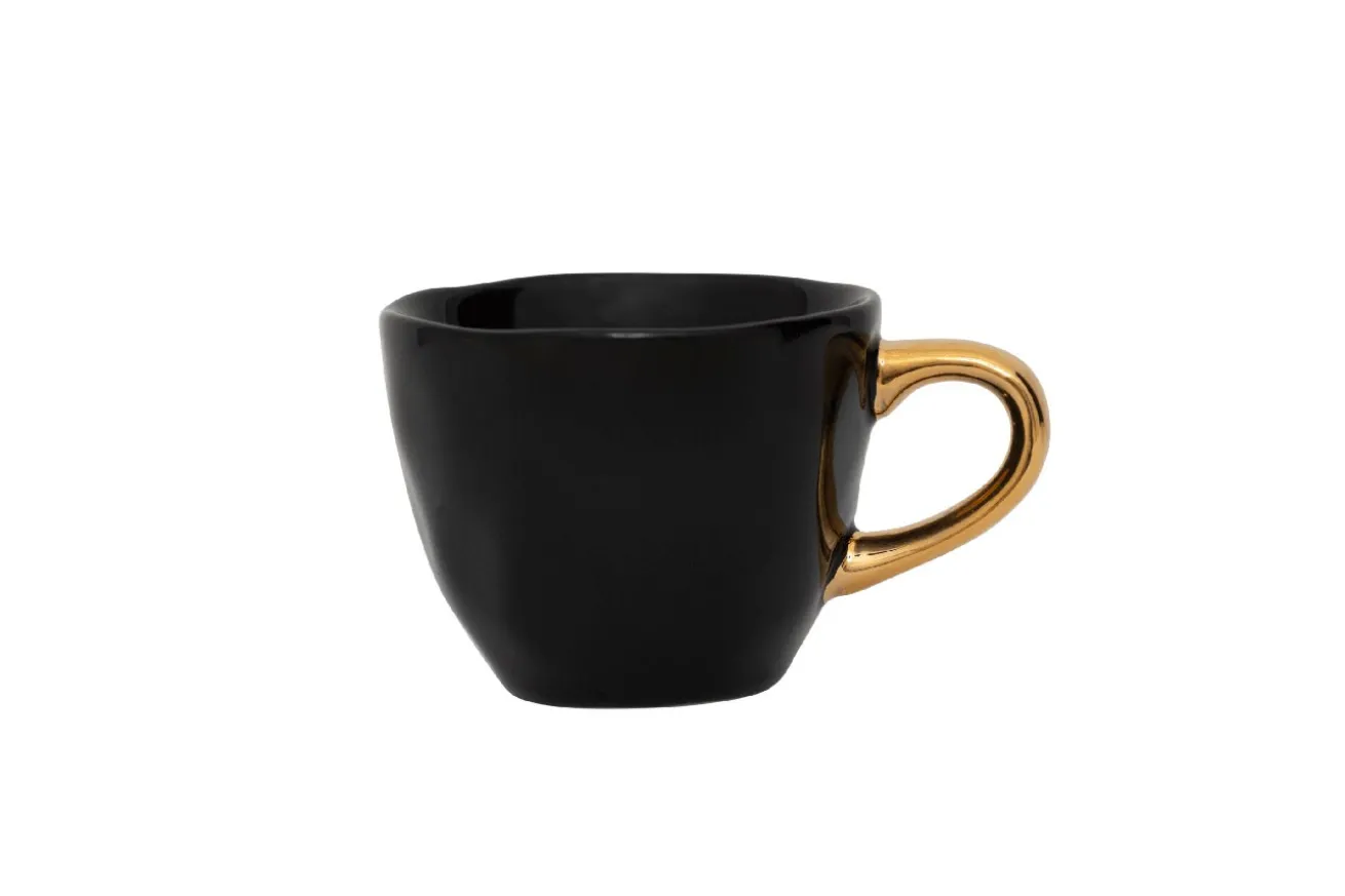 Espressotasse Porzellan schwarz