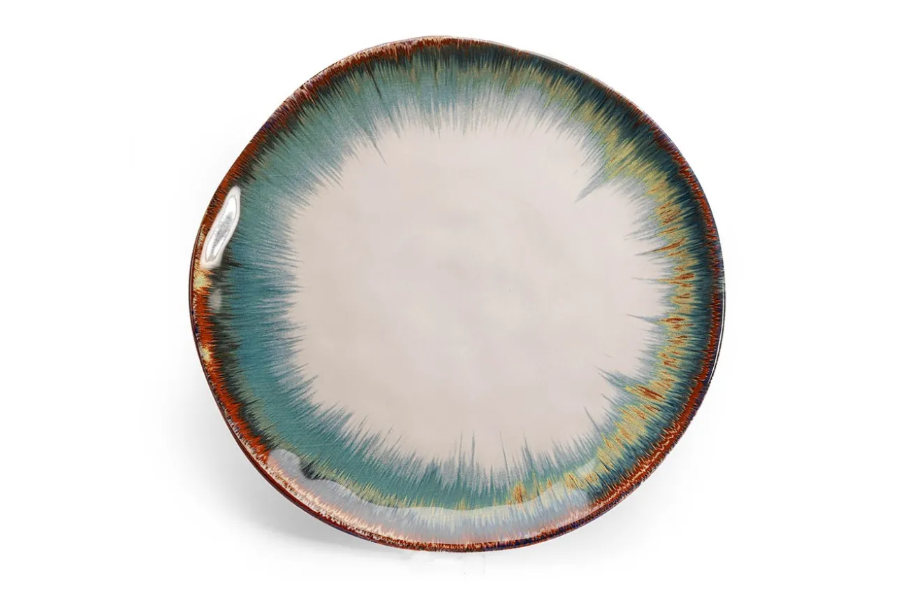 Essteller Organic Weiss Blau D 26 cm
