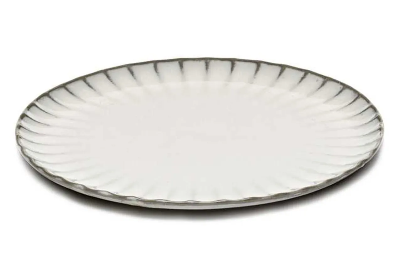 Essteller Steingut weiß D 21 cm