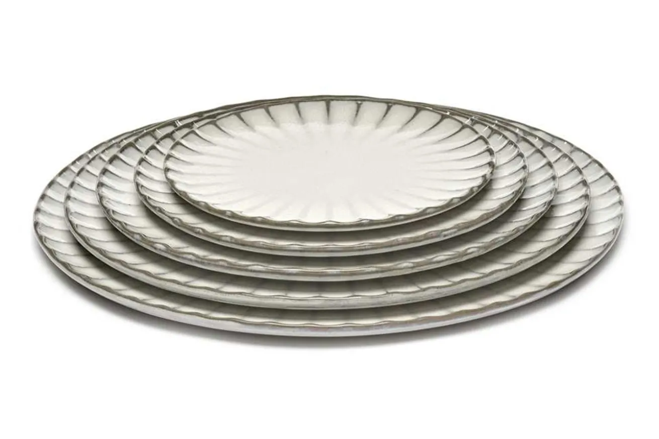Essteller Steingut weiß D 21 cm