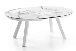 Esstisch Elsa Keramikoberfläche weiss 125