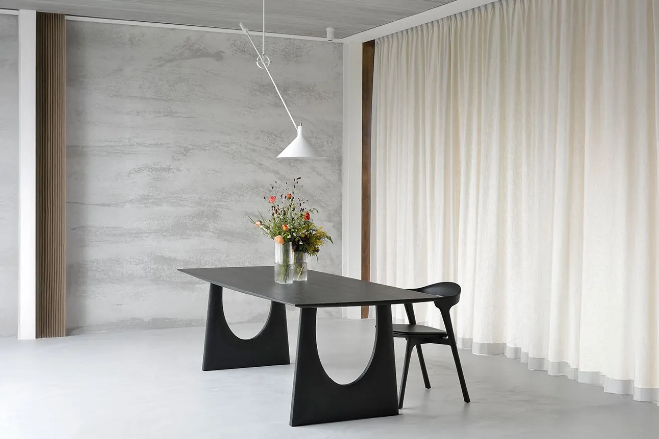 Esstisch Geometric Eiche schwarz B 220 cm