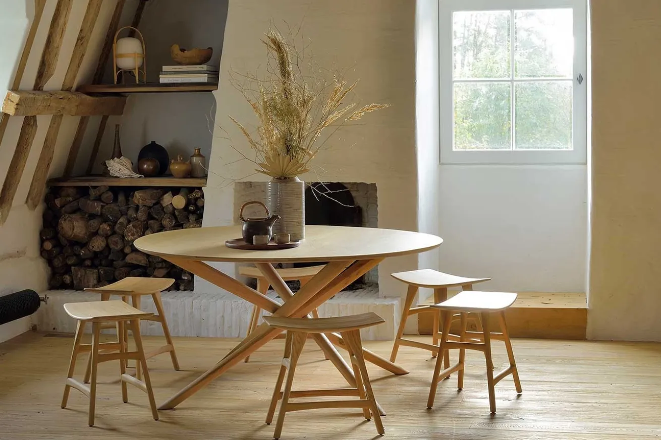 Esstisch Mikado Eiche massiv D 150 cm