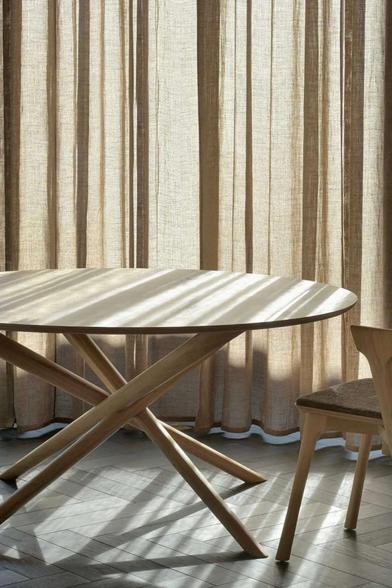 Esstisch Mikado Eiche massiv D 150 cm
