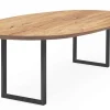 Esstisch Nora schweizer Kante oval 180x100x3