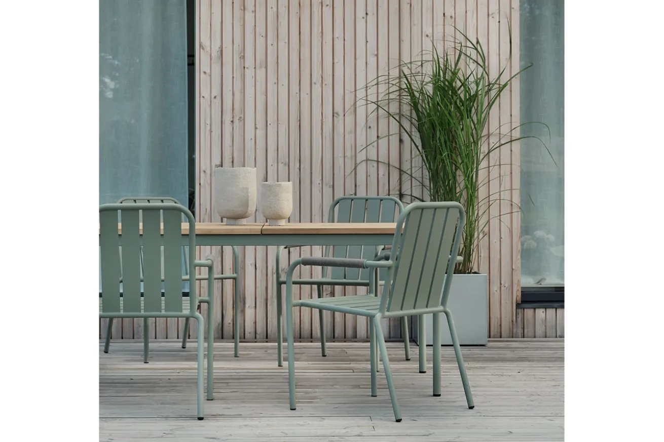 Esstisch Nox Teak grün 238cm