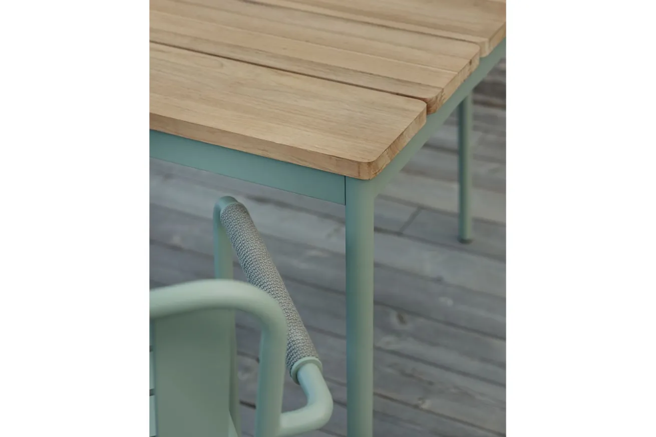 Esstisch Nox Teak grün 238cm