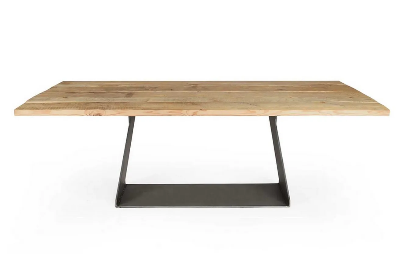 Esstisch Pine Alt Kiefer Stahlfuss 220*100 cm