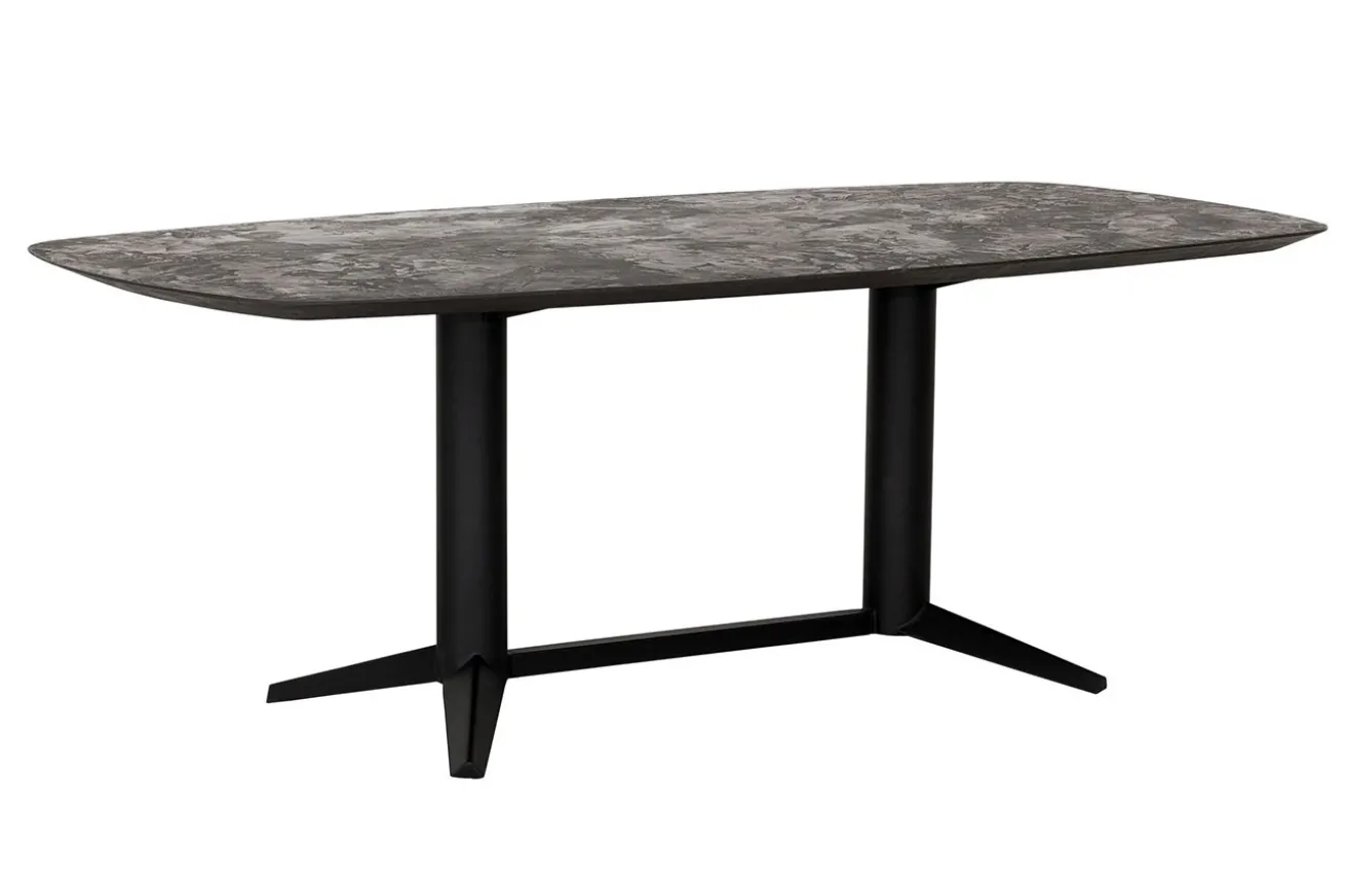Esstisch Soho Mortex schwarz B 210 cm