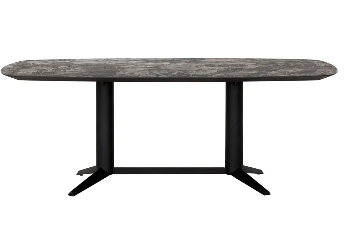 Esstisch Soho Mortex schwarz B 210 cm