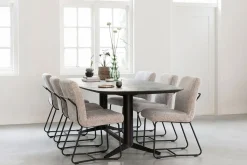 Esstisch Soho Mortex schwarz B 210 cm