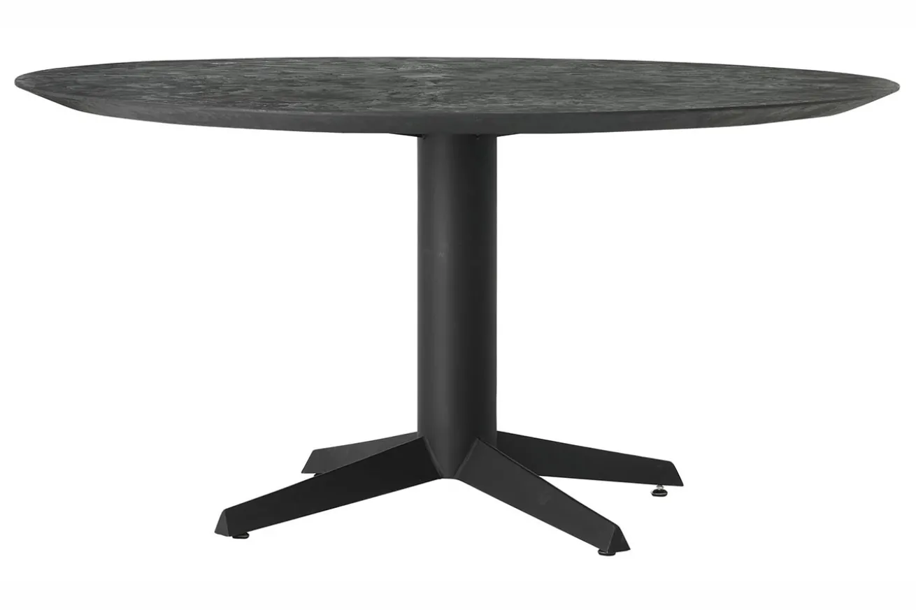 Esstisch Soho Mortex schwarz D 130 cm