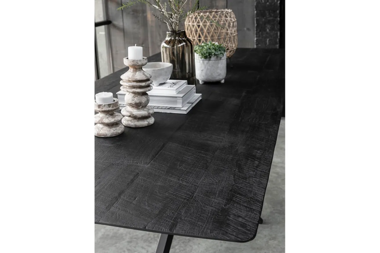 Esstisch Timeless Black Teak schwarz B 210cm