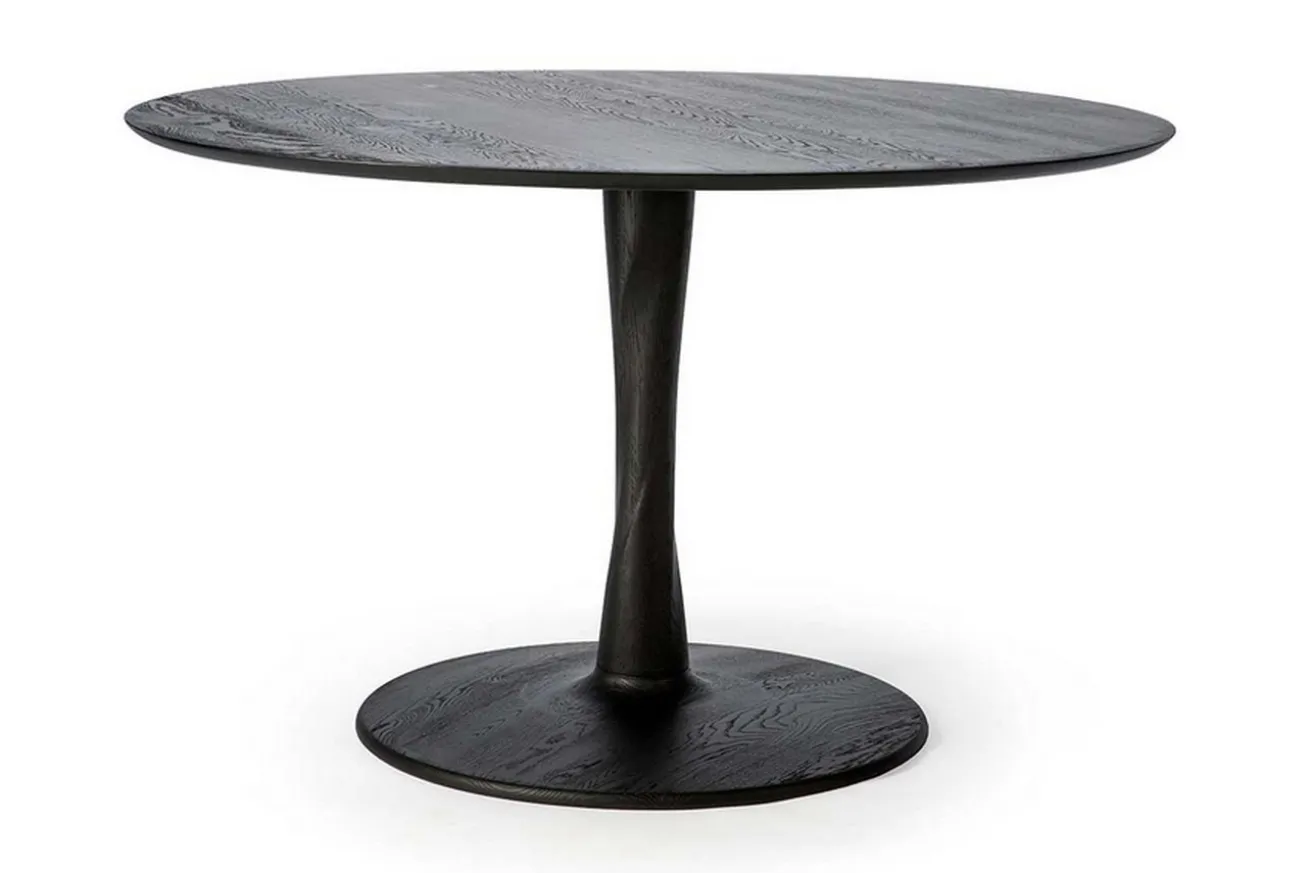 Esstisch Torsion Eiche schwarz D 127 cm