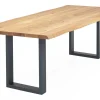 Esstisch Utrecht organische Kante 140x90x3