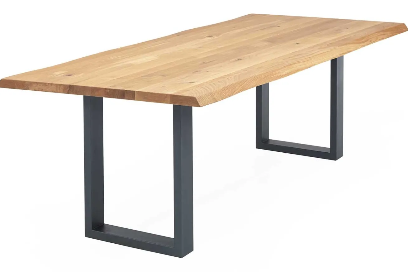 Esstisch Utrecht organische Kante 140x90x3