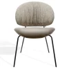 Esszimmerstuhl Alvaro Stoff-Leder beige