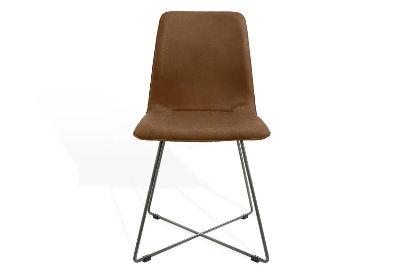 Esszimmerstuhl Maverick Leder braun