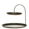 Etagere klein Messing antique
