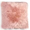 Fellkissen Flax dunkel rosa 40x40cm