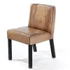 Fily Stuhl Leder/Holz olive