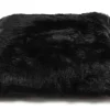 Flax Fellkissen schwarz 40x40cm