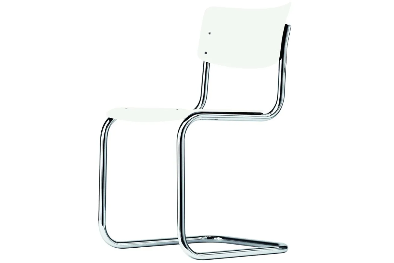 Freischwinger S 43 Buche weiß
