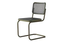 Freischwinger S32V Rattan grün