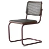 Freischwinger S32V Rattan rotbraun
