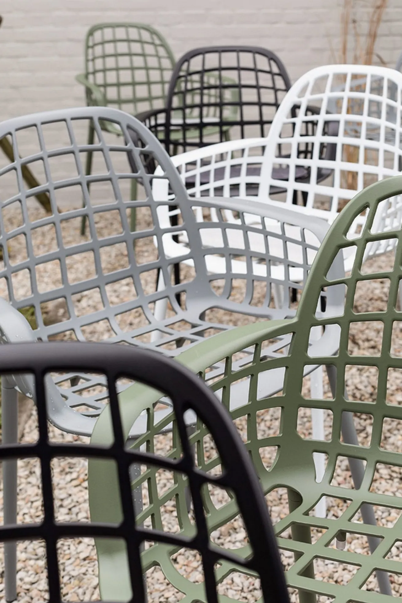 Garten Armlehnstuhl Aluminium schwarz