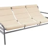 Gartenbank 3-Sitzer Sling grau-natur