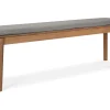 Garten Sitzbank Bok Teak grau
