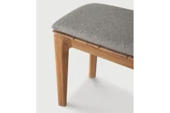 Garten Sitzbank Bok Teak grau