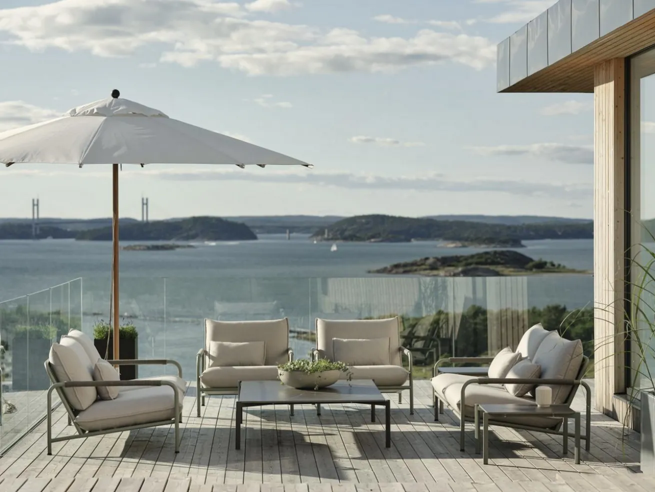 Gartensofa Lerberget 2,5-Sitzer grün