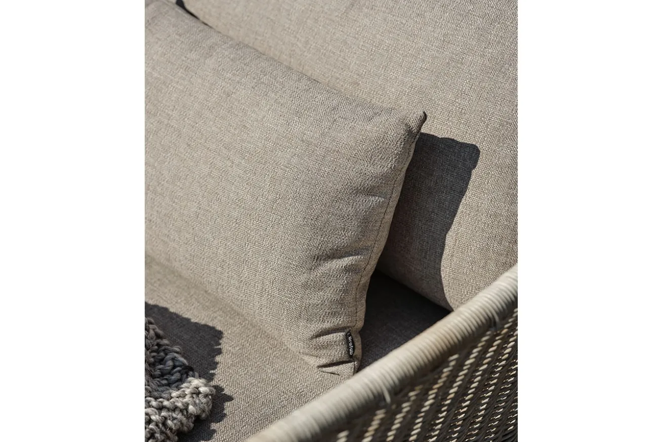 Gartensofa 3-Sitzer Aster Rattan beige