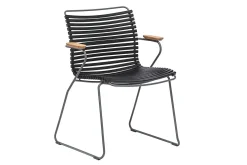 Gartenstuhl Click mit Arm schwarz