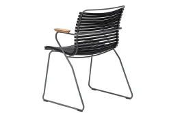 Gartenstuhl Click mit Arm schwarz