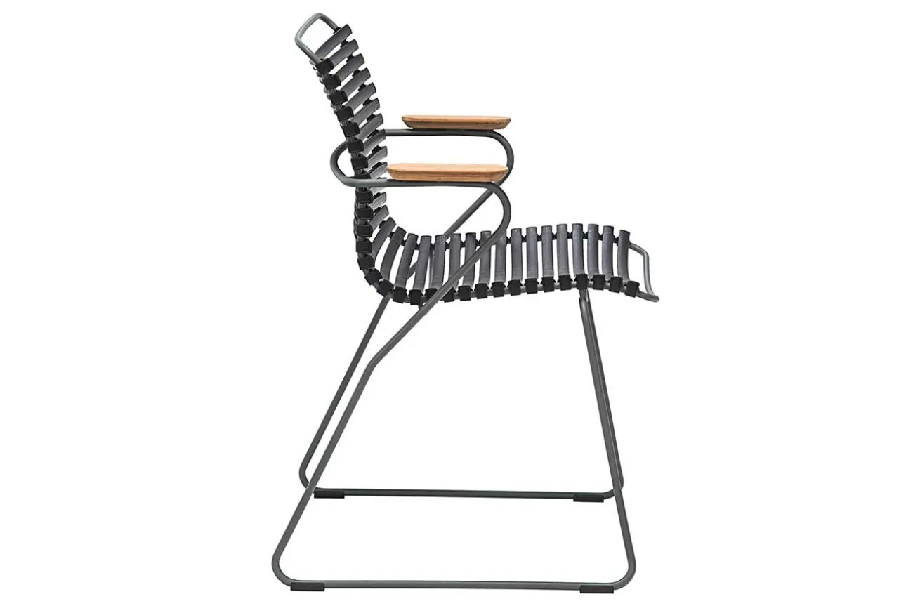 Gartenstuhl Click mit Arm schwarz