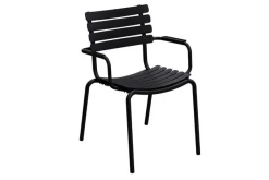 Gartenstuhl mit Arm ReCLIPS schwarz