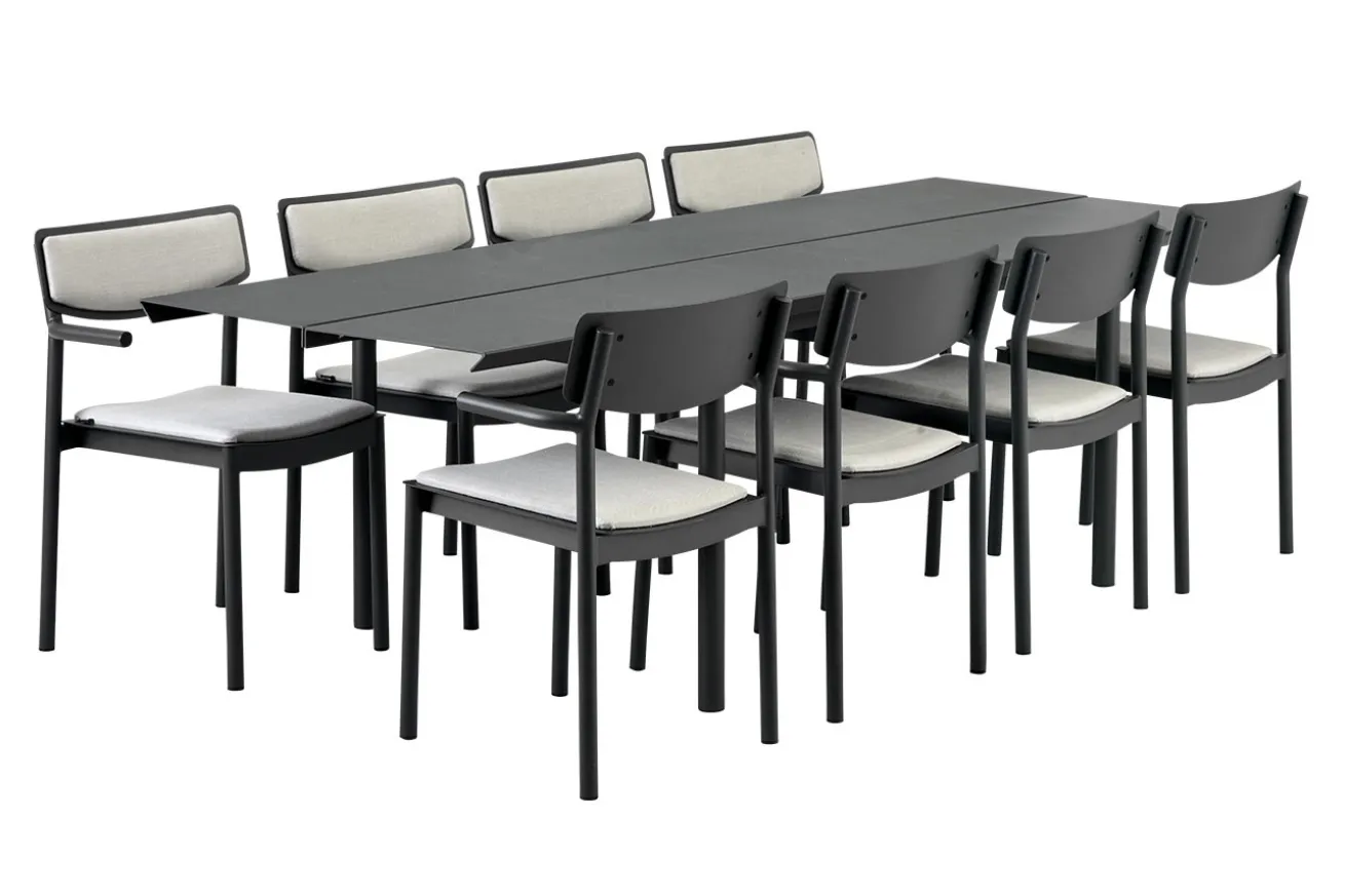 Gartentisch B45 Aluminium grau B 180cm