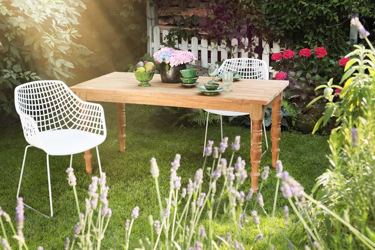 Gartentisch Brasserie OUTDOOR Teak massiv 190 cm