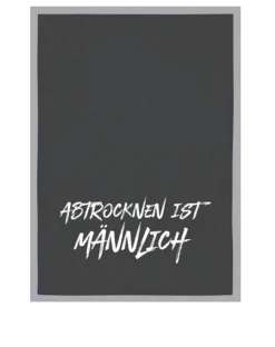 Geschirrtuch Abtrocknen ist Männersache