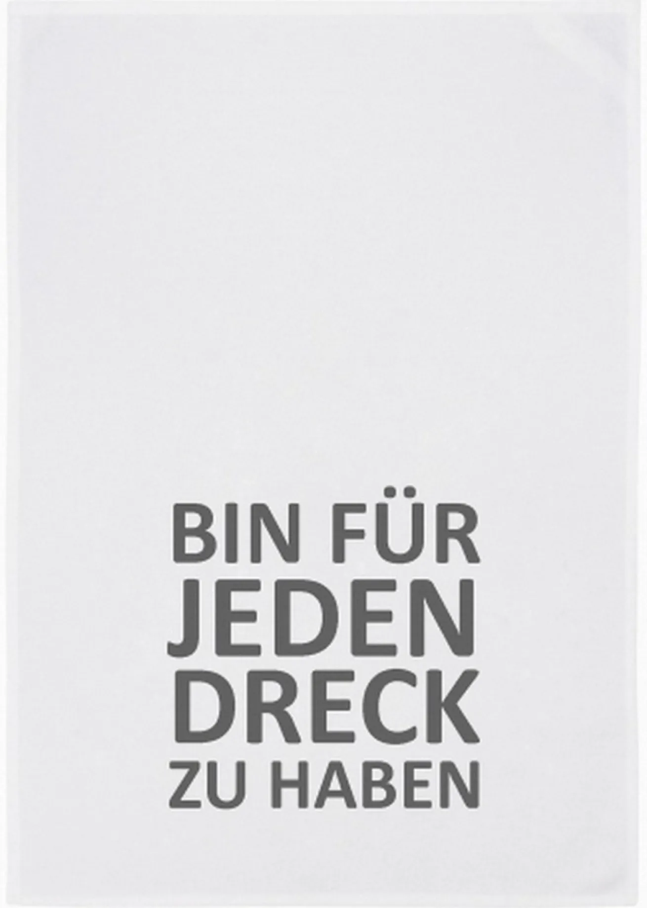 Geschirrtuch Bin für jeden..