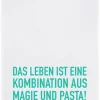 Geschirrtuch Das Leben ist eine Kombination aus Magie und Pasta