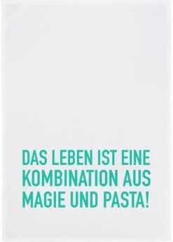 Geschirrtuch Das Leben ist eine Kombination aus Magie und Pasta