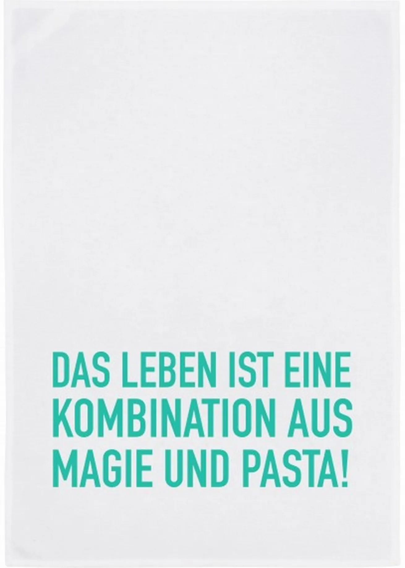 Geschirrtuch Das Leben ist eine Kombination aus Magie und Pasta