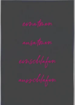 Geschirrtuch einatmen,ausatmen