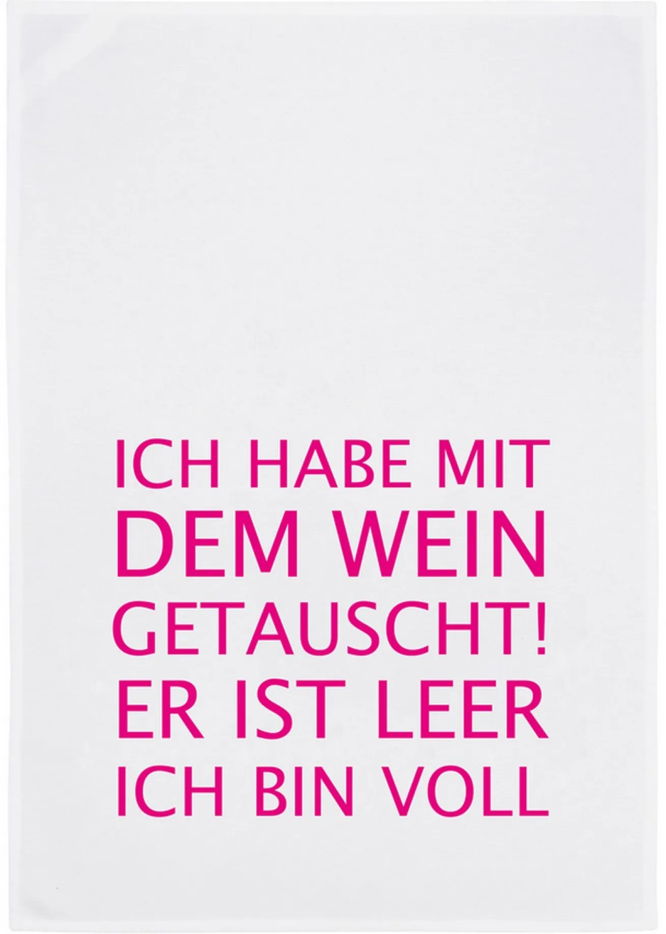 Geschirrtuch Ich habe mit ...