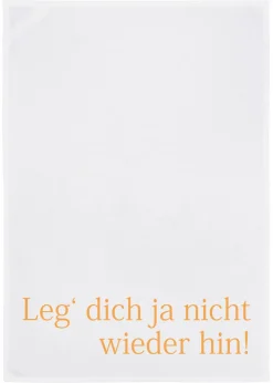 Geschirrtuch Leg dich ja nicht wieder hin