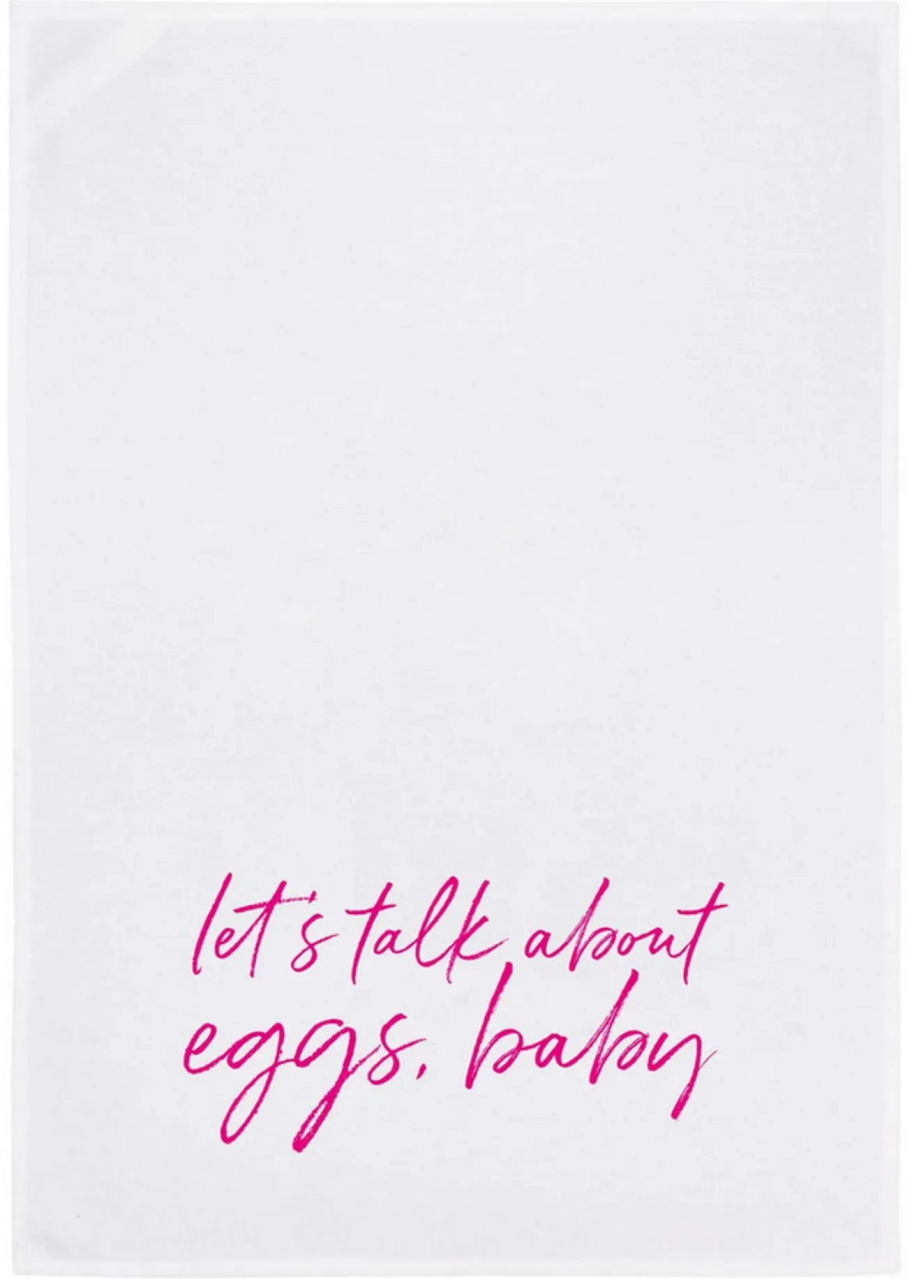 Geschirrtuch Lets talk about eggs